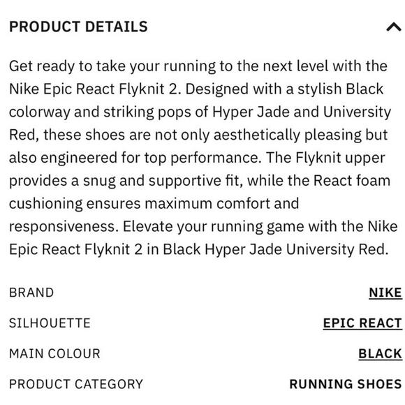 Nike Epic React Flyknit 2 black hyper jade university red running shoes - Picture 9 of 10